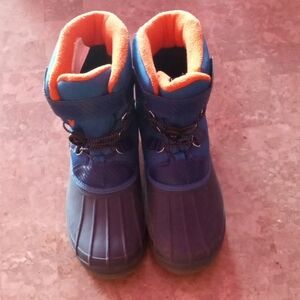 3M Thinsulate Blue and Orange Waterproof Snow Boots